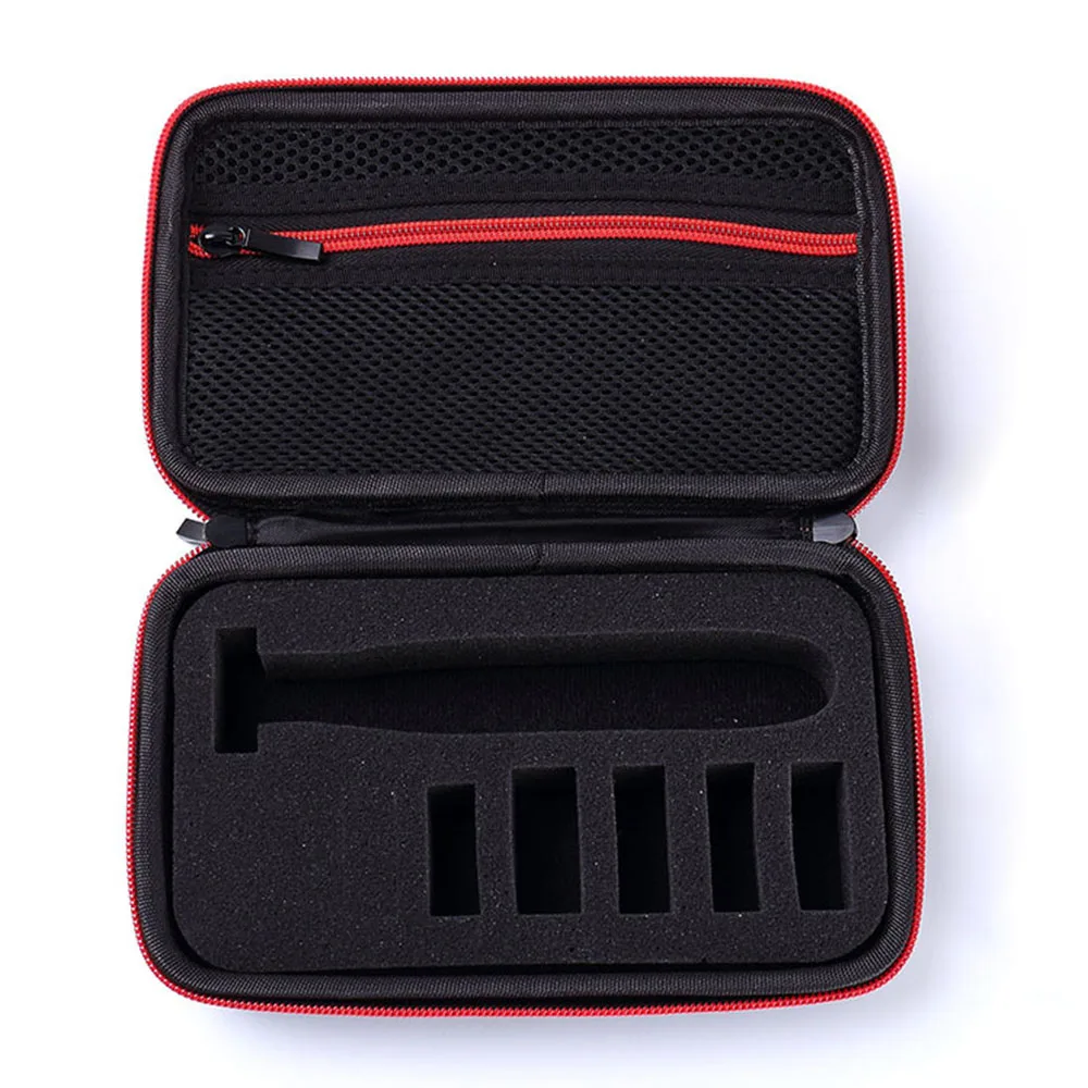Red Портативный чехол для Philips OneBlade MG3750 7100 аксессуары для бритья дорожная сумка из ЭВА коробка для хранения чехол на молнии с подкладкой - Цвет: Red