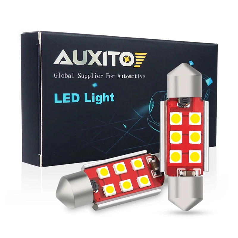 2x C5W светодиодная лампа CANBUS Festoon 36 мм 4014 SMD освещение салона автомобиля номерного