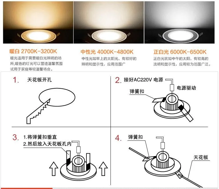 YON 1PCS LED COB Downlight 9W 15W 21W 27W 36W 85-265V Surface Mounted Wall Spot light led for home Kitchen Bathroom Decor wickes downlights