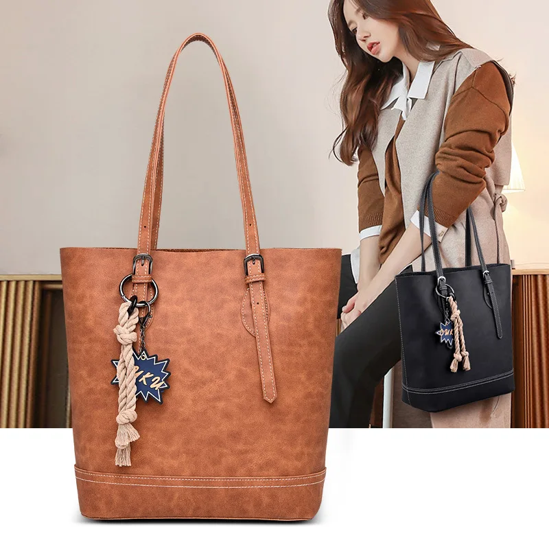 

2019 Crossbody Bags for Women Large Size Female Leather Bucket Bag Sac A Main Casual Tote Handbag Shoulder Vintage Lady Bag