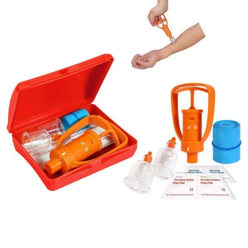 

1Pc Outdoor Camping Survivor Venom Extractor Kit Safe First Aid Kit Safety Venom Protector Snake Bees Bite Venom Extractor