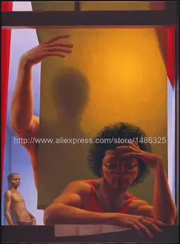 

Pop Art Canvas Painting Quadros Handmade painted oil paintingless Painting Oil Painting Abstract Figure George Tooker American