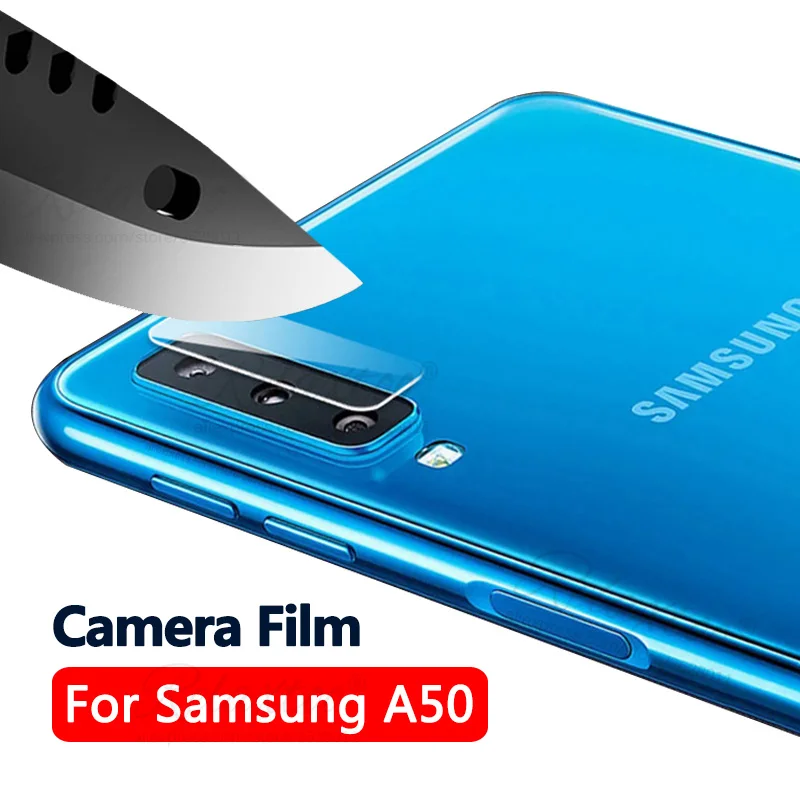 Закаленное защитное стекло 2 в 1 для Samsung Galaxy A50 A70 A30 A20 A10|Защитные стёкла и плёнки| |