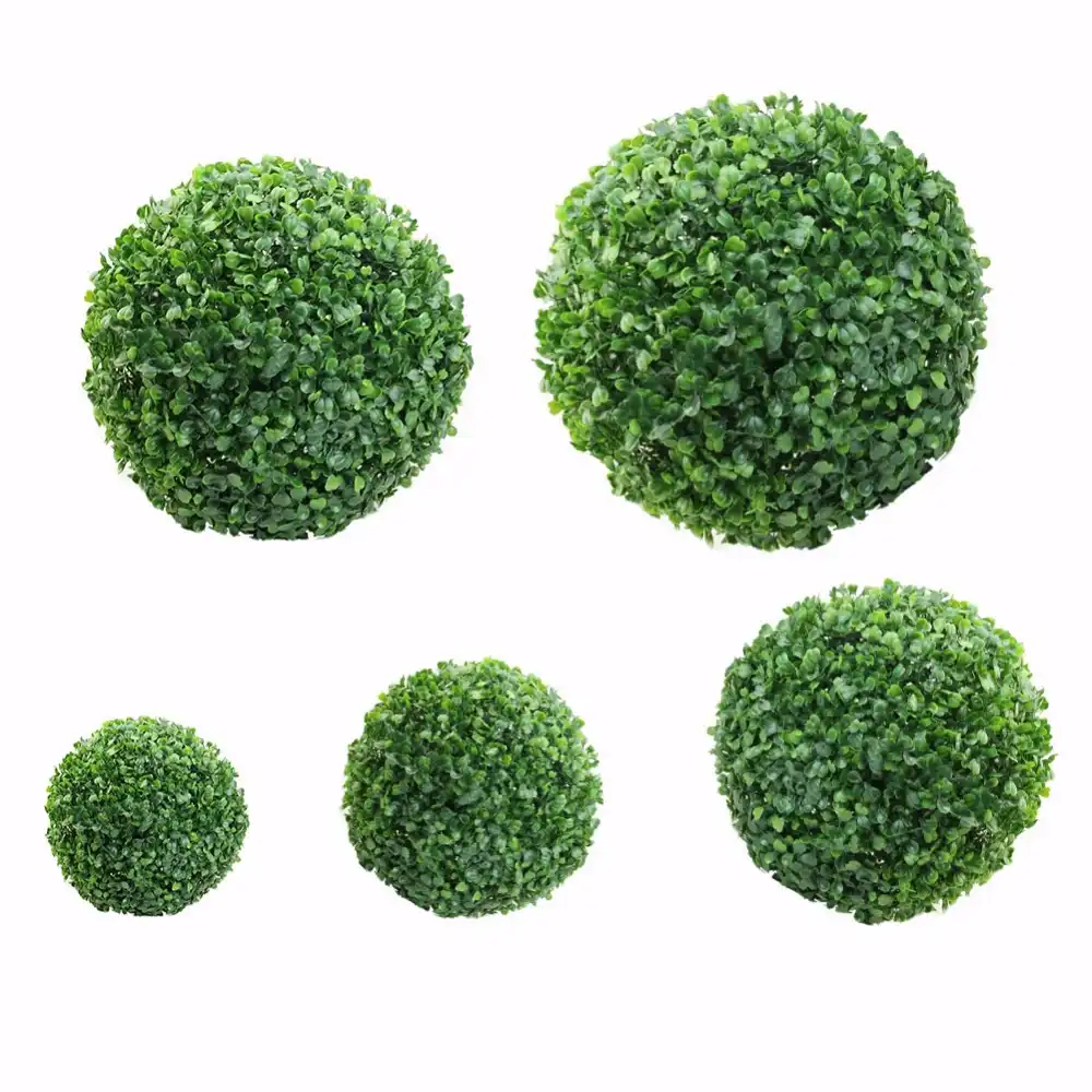 Planta Artificial Hierba Verde de bola de boj Casa Jardín Topiario Árbol Decoración de fiesta