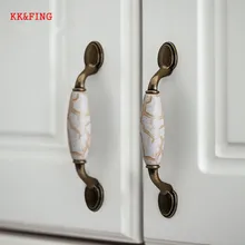 KK&FING Antique Bronze Ceramic Cabinet Handles Zinc Alloy Drawer Knobs Cupboard Wardrobe Door Handles Furniture Handle KK&FING Antique Bronze Ceramic Cabinet Handles Zinc Alloy Drawer Knobs Cupboard Wardrobe Door Handles Furniture Handle