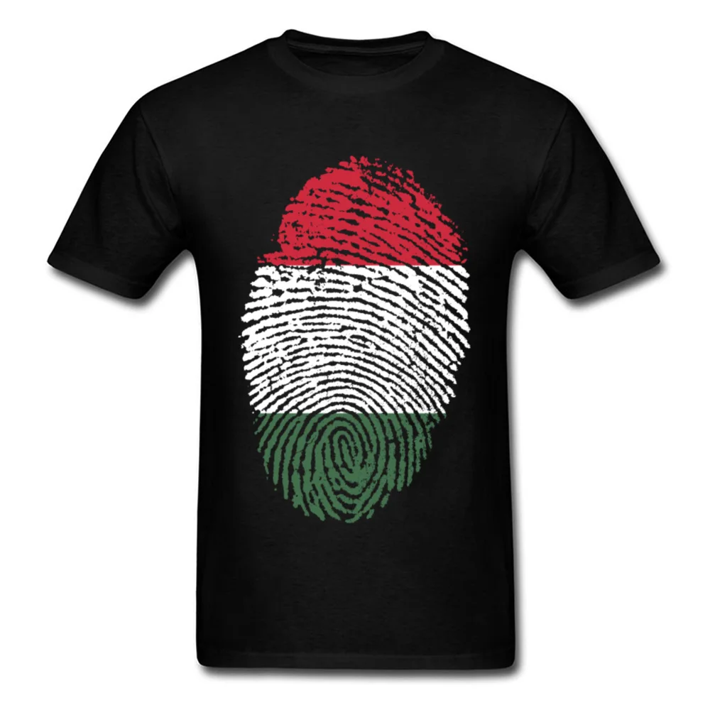 Hungary Flag Fingerprint_black