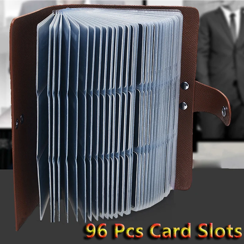 

New business men's card bag business card holder multi-card female check holder long man card finishing bag