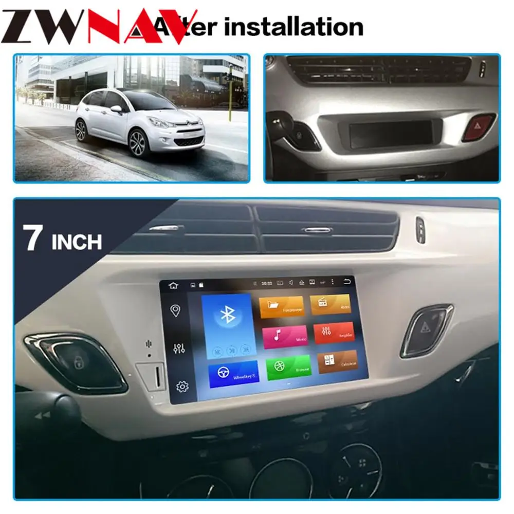US $418.75 IPS Android 81 Car DVD Stereo Player GPS Glonass Navigation Multimedia For Citroen C3 DS3 20102016 Auto Radio Audio Headunit
