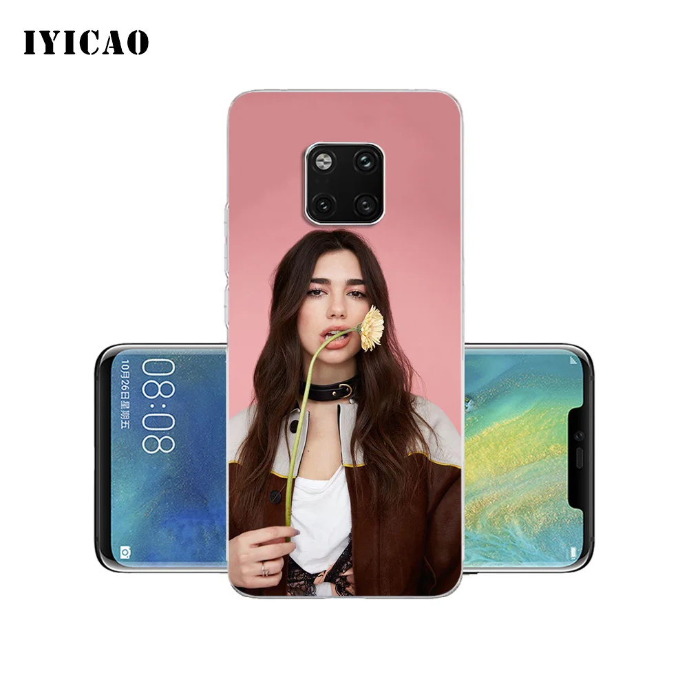 IYICAO Dua Lipa Мягкий силиконовый чехол для телефона Huawei Mate 10 20 Lite Pro Nova 2 2i 3 3i 4 TPU