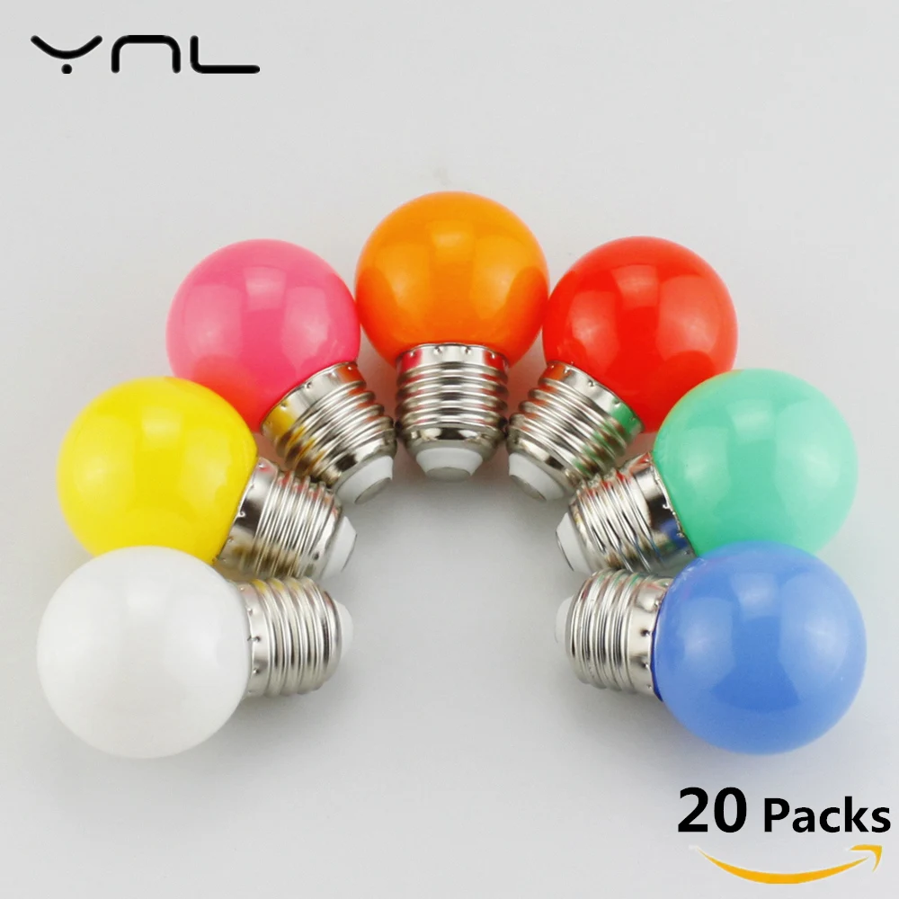 20PCS Lampada E27 G45 LED Lamp Colorful Bombillas 220V Light SMD 2835 Lamparas Led Bulbs bulb flashlight | Лампы и освещение