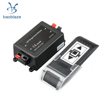 

Wireless Remote LED Strip Light Single Color RF Dimmer Controller Control DC12-24V 8A