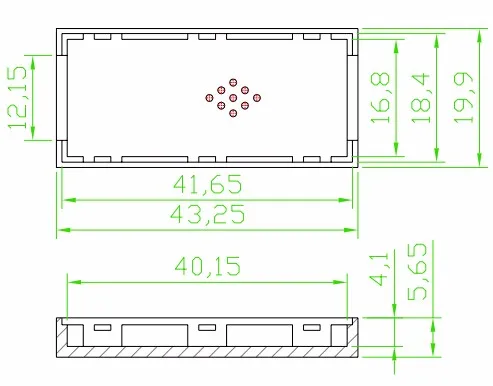 szomk plastic box for electronic project diy small usb enclosure project box plastic housing usb stick flash drive instrument case (8)