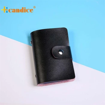 Hcandice Best Gift New Men Women Leather Credit Card Holder Case Card Holder Wallet Business Card drop ship bea676