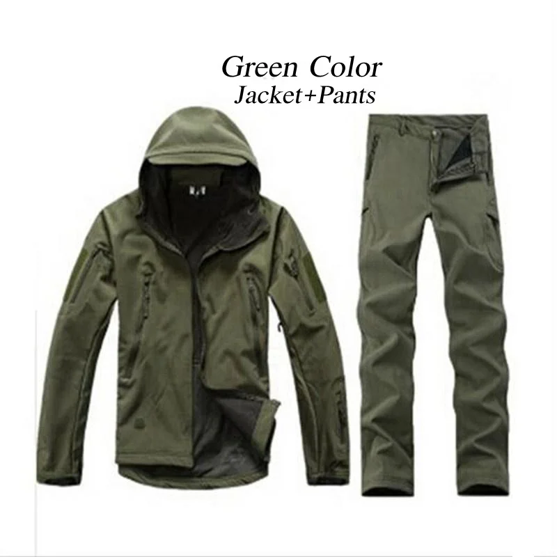 Fall-[Nutaka]Tad 4.0 Shark skin soft shell lurkers outdoors tactical gear military jacket+ uniform pants Camouflage hunting suits