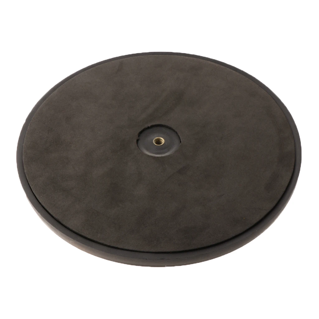 Tooyful Practical Rubber 10inch Dumb Drum Mat Pad Drum Set Mute Percussion Instrument Part for Drummers Students Beginners