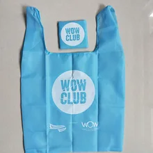 500 шт производитель переработанный 190 T полиэстерная из ткани Оксфорд складной мешок портативный водонепроницаемый портативный мешок настроить логотип