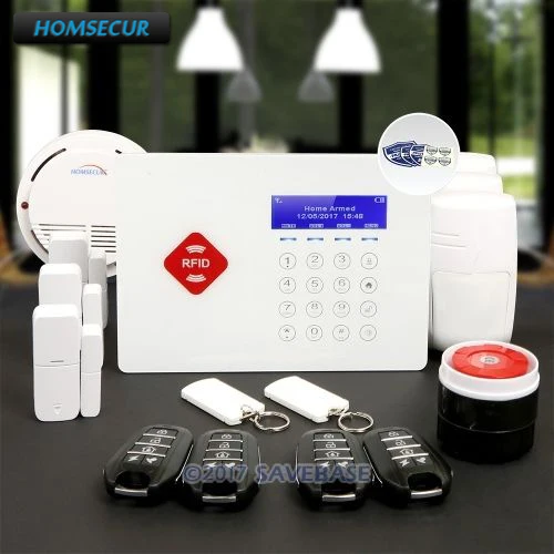 

HOMSECUR App Controlled Wireless GSM Burglar Intruder Pet-Immune/Friendly Alarm System