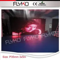 Новые горячие размеры 3 x5m огнестойкие ткань P35mm rgb полный цвет экрана Фильмы HD Крытый disco шторы с кейс