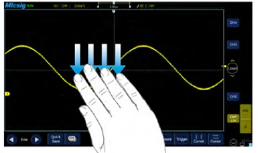 Micsig scopemeter автомобильный осциллограф 200 МГц цифровой планшетный осциллограф сенсорный Осциллограф портативный 2 канала TO202A