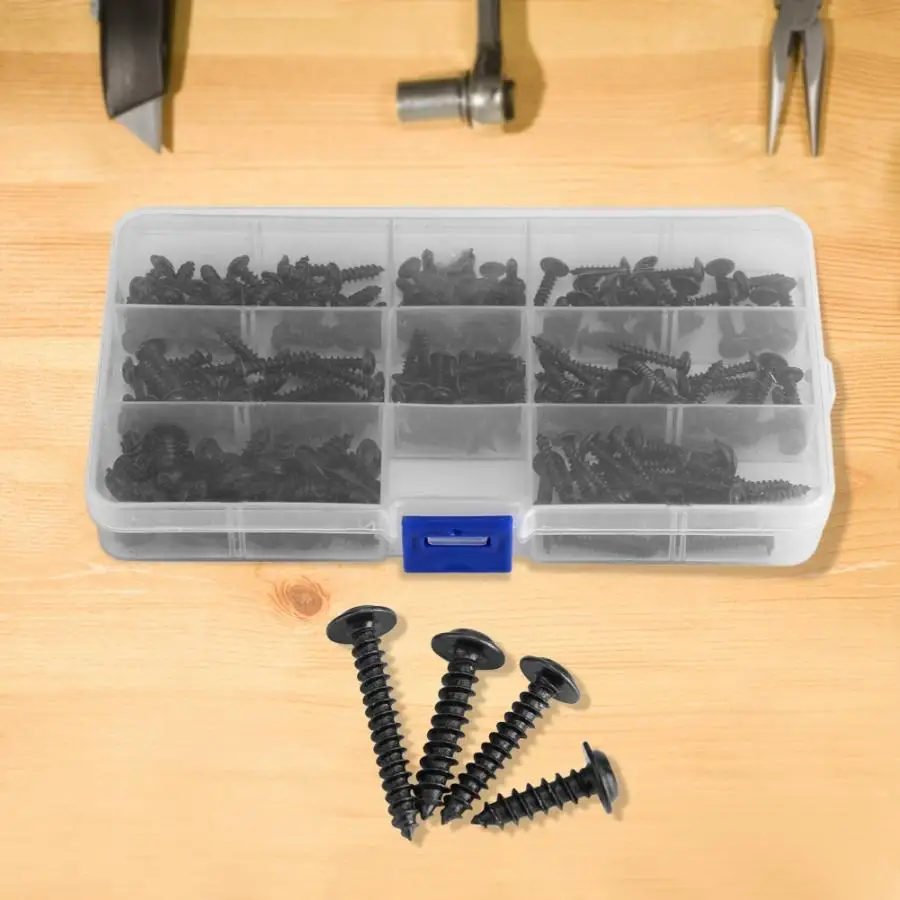 

200Pcs/Set M2.9 M3.5 M4.0 M4.8 Round Head Micro Screws Round Head Self-tapping Stainless Steel ScrewKit Set