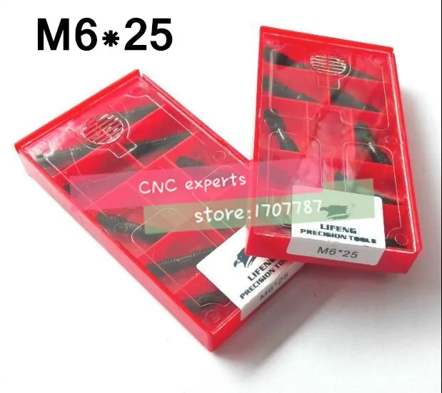 

Free Delivery 10pcs Clamp Screw ML0625 CNC lathe Tools Spare Screw Double screw
