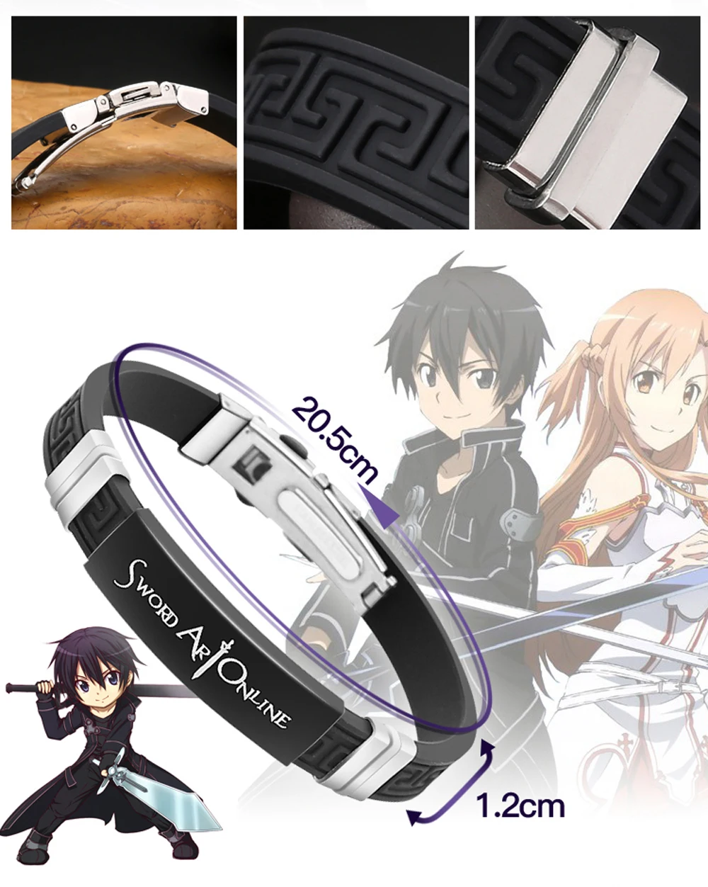 Sword Art Online Wristband Details