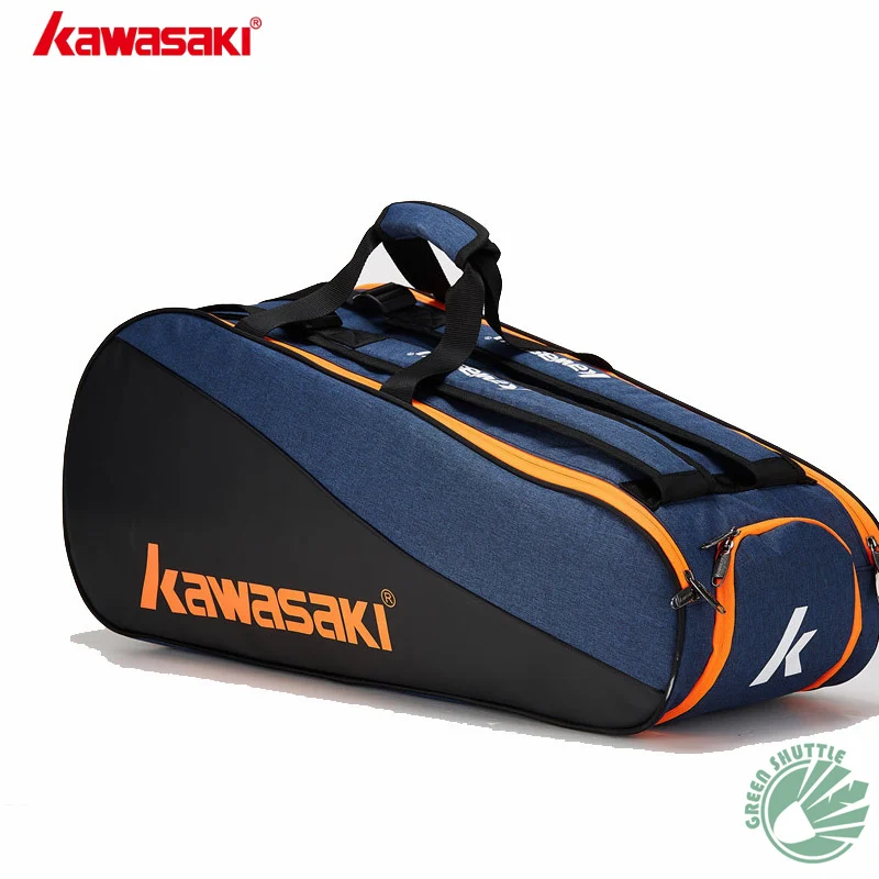 Новинка, сумка для бадминтона Kawasaki, 6 рюкзаков на одно плечо, сумки для ракетки для бадминтона, мужская и женская спортивная KBB-8640 8641