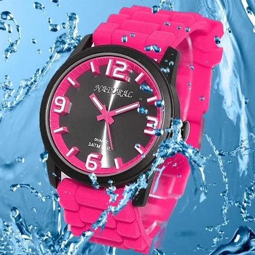 Роскошный бренд унисекс Аналоговые кварцевые круглые наручные часы Япония PC21J механизм пурпурный мягкий силиконовый ремень черный циферблат Водонепроницаемость - Цвет: FW848J