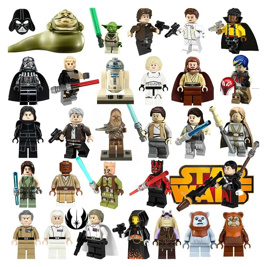 

Single Sale Legoing Star Wars Building Blocks Han Solo Anakin Darth Vader Yoda Jar Jar R2d2 Legoing Starwars Figures Fun Kid Toy