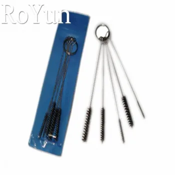 

RoYun 5Pcs/Set Tattoo Machine Equipment Gun Grip Tube Tip Cleaning Brush Brushes