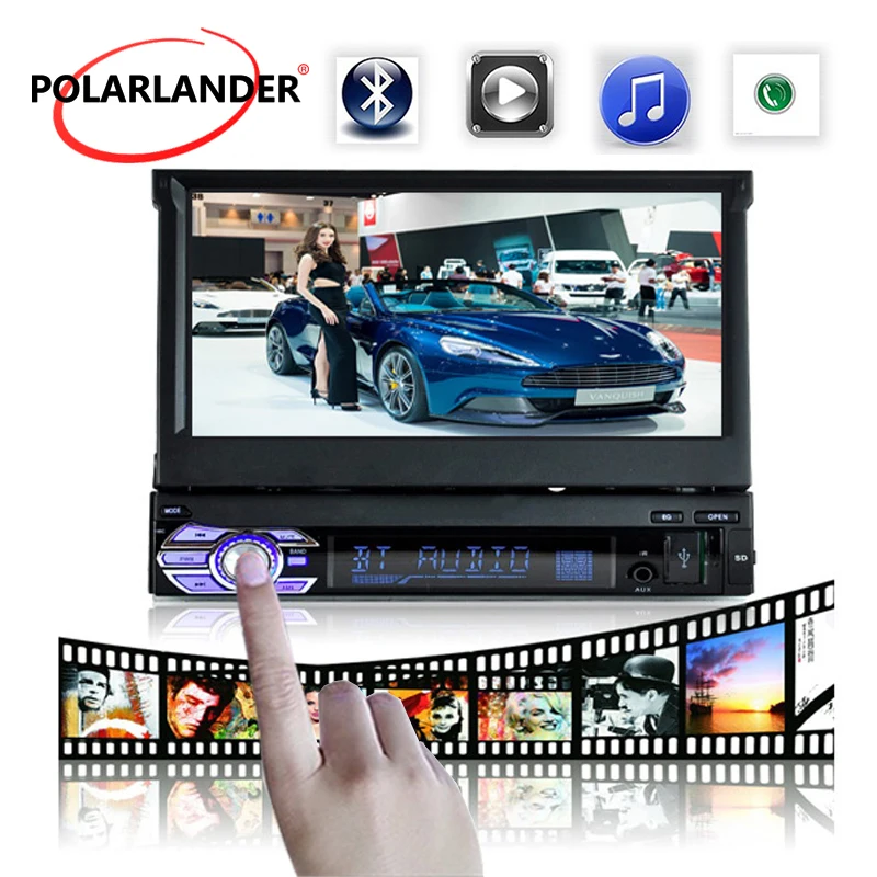 12 в 1 Din mp4 mp5 плеер стерео FM передатчик аудио автомобильное радио 7 дюймов HD