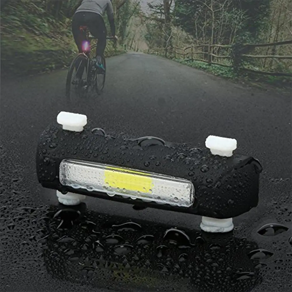 LumiParty светодиодный свет Водонепроницаемый велосипедный фонарь задний usb-платно с разрешением сине-белые свет Предупреждение свет велосипед Горный аварийного