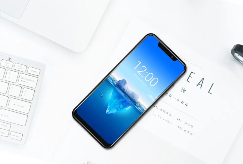 OUKITEL C12 Face ID 6,1" 19:9 смартфон с отпечатком пальца Android 8,1 мобильный телефон MTK6580 четырехъядерный 2G ram 16G rom Dual SIM разблокировка