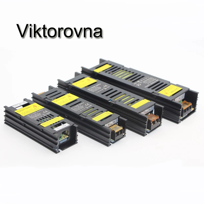 

Power Supply 175-240V to DC12V Transformer 220v to 12v Power Adapter 12v 60W 100W 150W 200W AC/DC LED Driver Plug for led strip