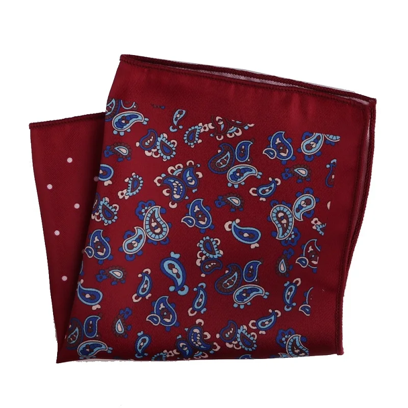 MPK-092pocket square Портной Смит дизайнер Карманный квадратный модный платок в горошек Пейсли Цветочный плед Стиль Hanky мужской костюм карманные аксессуары - Цвет: MPK-092pocket square