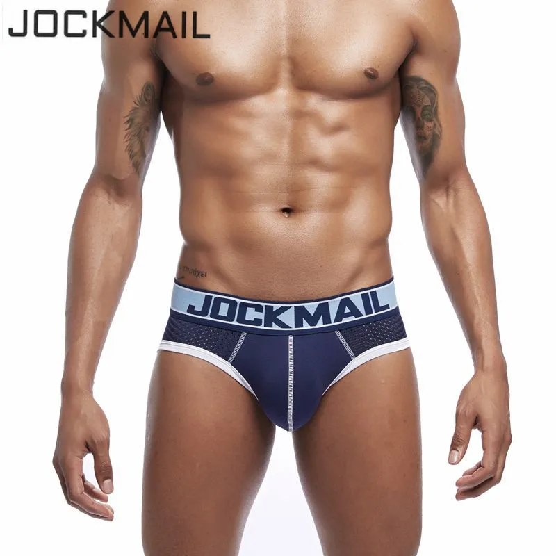 Трусы брифы JOCKMAIL мужские пикантное нижнее белье с U образной выпуклостью из