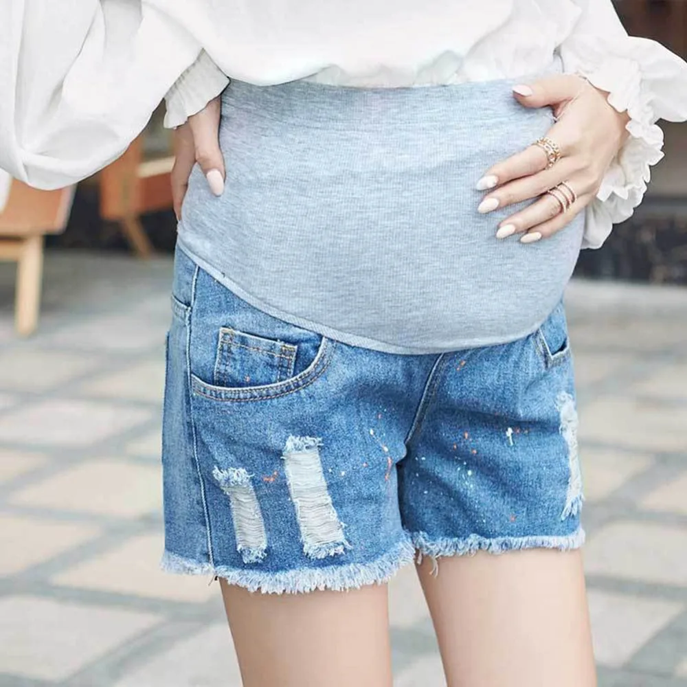 Summer Denim Maternity Shorts For Pregnant Women Clothing Pregnancy ...