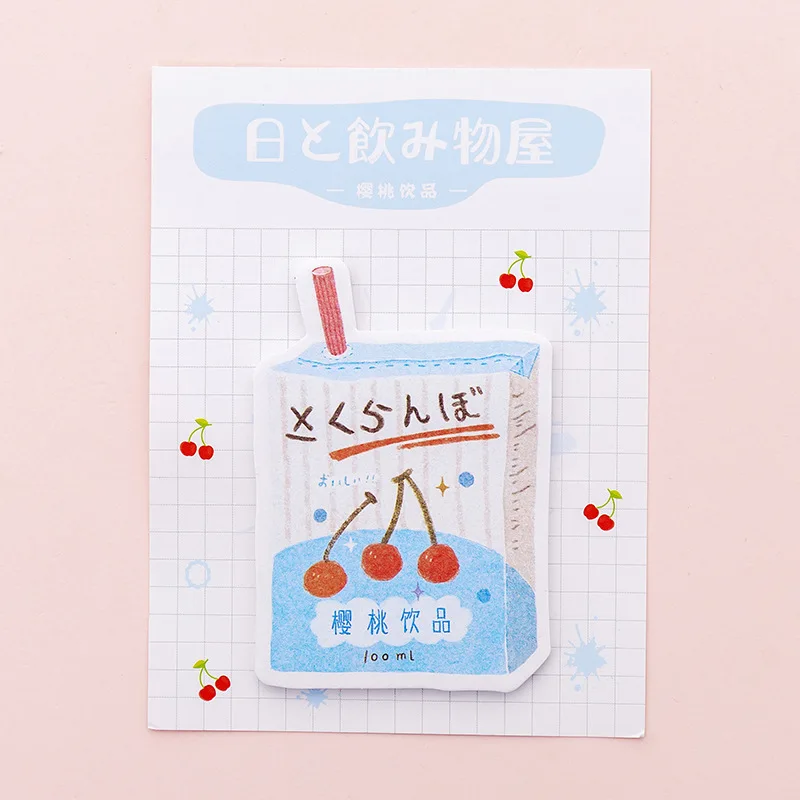 B 30 шт. Kawaii японский напиток шаблон Липкие заметки DIY планировщик, планшет для записей украшения заметки офисные школьные канцелярские принадлежности материалы - Цвет: B