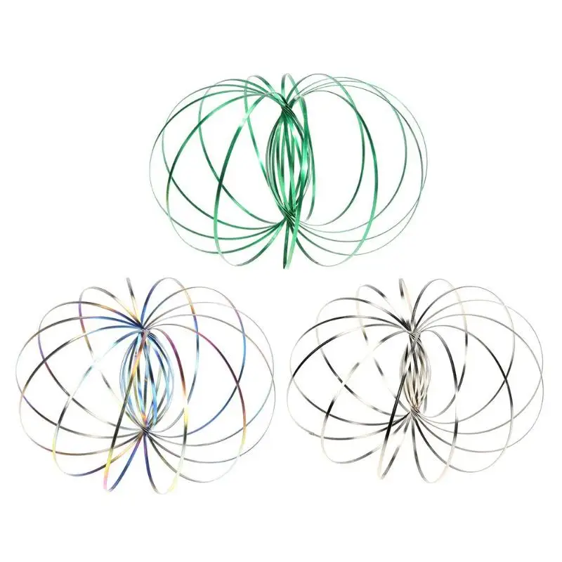 

Magic Flow Ring Toroflux Spinning Toy Amazing Kinetic Flow Ring Funny Outdoor Game Intelligent Spinner Toy Children's Gift