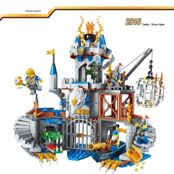 

mylb Glory Battle Series Flying Eagle Castle Invincible fortress Model educational Building blocks for children birthday Gifts