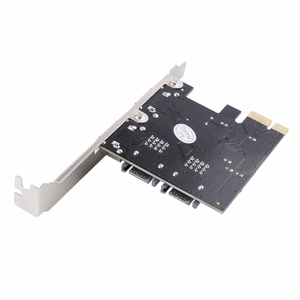 ORICO PCI-E для SATA3.0 и eSATA Плата расширения ASM1061 чип PCI-E X1 для SATA и ESATA Поддержка 6 Гбит/с NCQ протокол