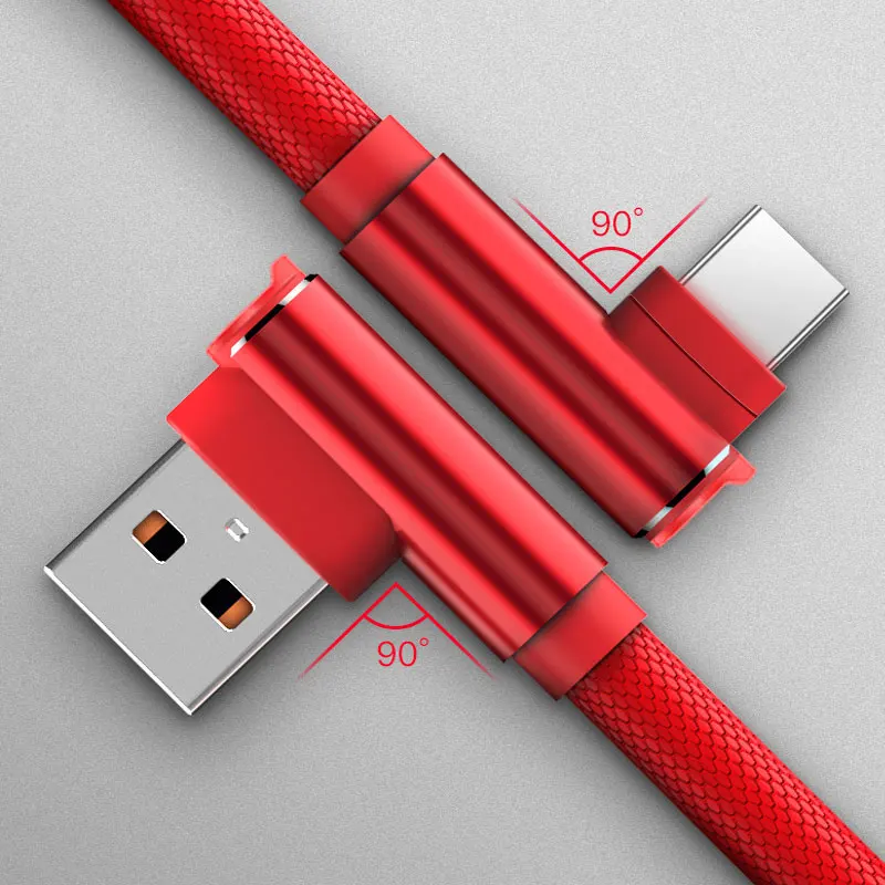 Usb type-C кабель для samsung S8 S9 huawei mate 30 Pro Быстрая зарядка type-C зарядный USB C кабель для передачи данных для Xiaomi mi 9 Красный mi Note 7