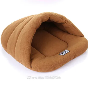 

Pet Bed House For Cats Puppy Large Big Dog kennel Blanket Warm Fleece Sofa 8 Colors XS to XL
