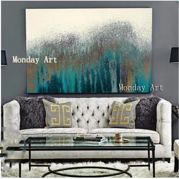 

Home Decoration Hand painted Oil Painting Thick Art Modern Contemporary Abstract Oil Paintings Ready to Hang Canvas Wall picture