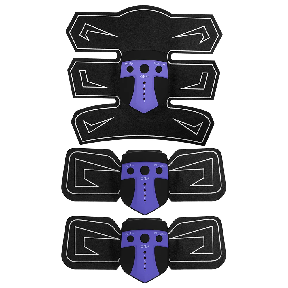 Пресса миостимулятор тренажер устройства тренажер Smart Бодибилдинг Фитнес Электронные мышц рук ног Training - Цвет: Фиолетовый