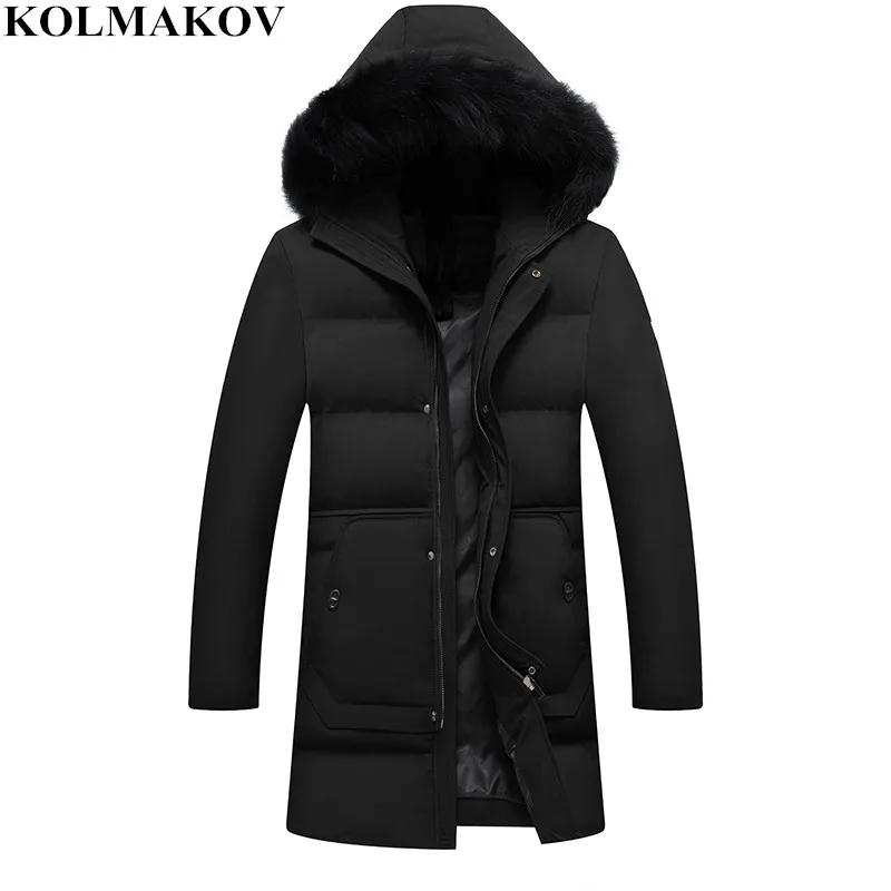 KOLMAKOV New Arrival Down parkas Men 2018 Mountaineering Thick men's Duck Jackets Homme Hooded Hiking coats Plus Size M-3XL | Мужская