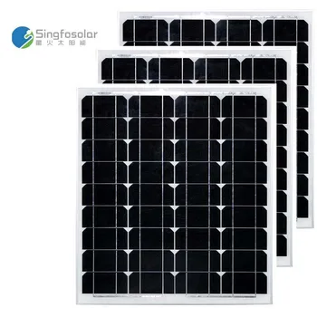 

Grade A 12v 50w Solar Panel 3 Pcs 150 Watt Solar Modules Car Battery Solar Charger Caravan Camping Solar System Rv Laptop LED
