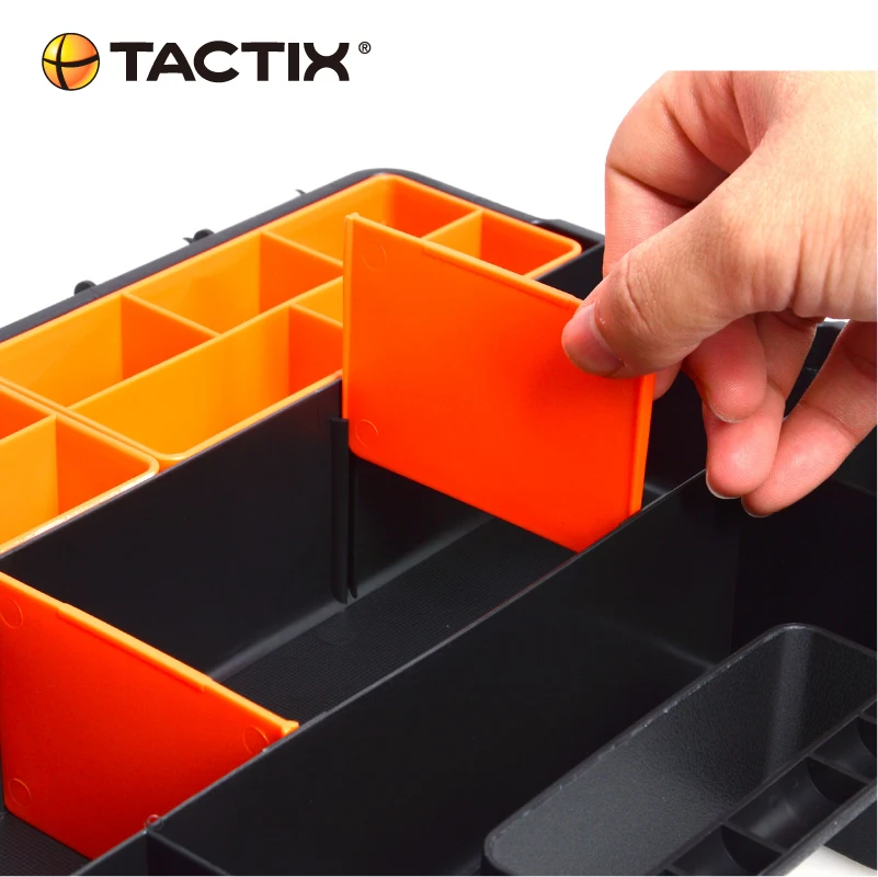 Tactix 320020 Hardware & Parts Organizers, 4Piece Set, Black