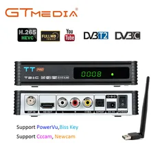 GTMEDIA TT PRO Россия DVB T2/T эфирный ТВ приемник комбо тюнер wifi DVB T2 H.265 DVB-C ТВ коробка декодер Youtube Biss