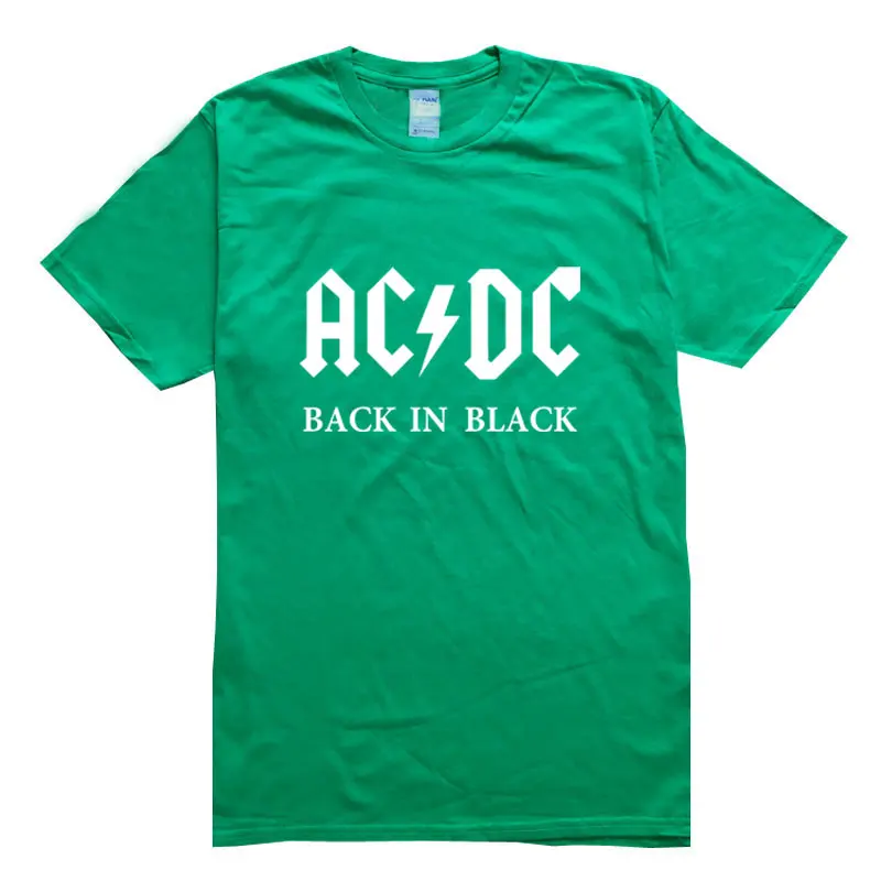 Параграф 9, мужские футболки с героями мультфильма «Рок» и «тяжёлый металл», AC DC, модная хип-хоп Футболка - Цвет: green11
